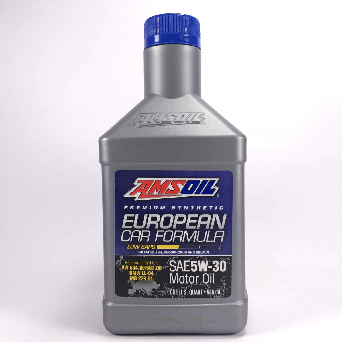 AMSOIL European Car Formula 5w-30 合成機油 藍蓋 (買12罐送LIQUI MOLY JECTRON 汽油添加劑 (噴油嘴)1瓶) 