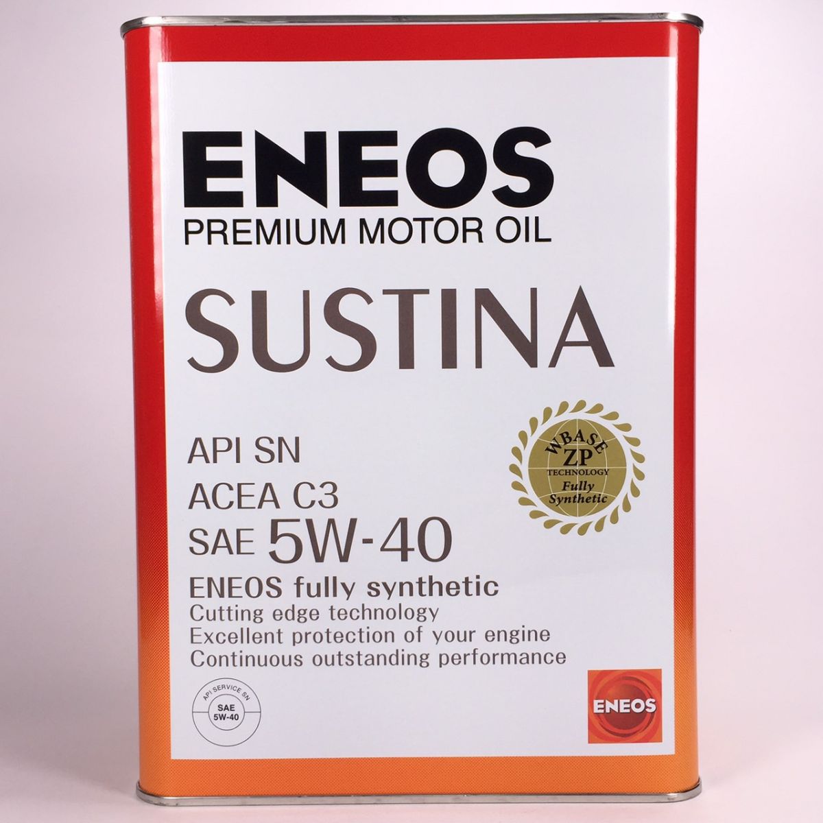 ENEOS SUSTINA 5W-40 全合成機油 4L 鐵桶 日本