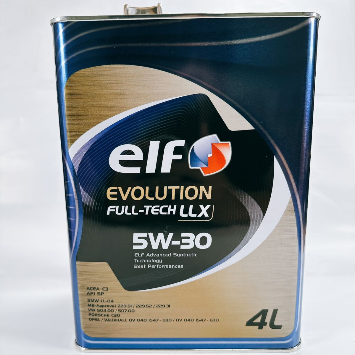 elf EVOLUTION FULL-TECH LLX 5w-30 全合成機油4公升鐵桶日本