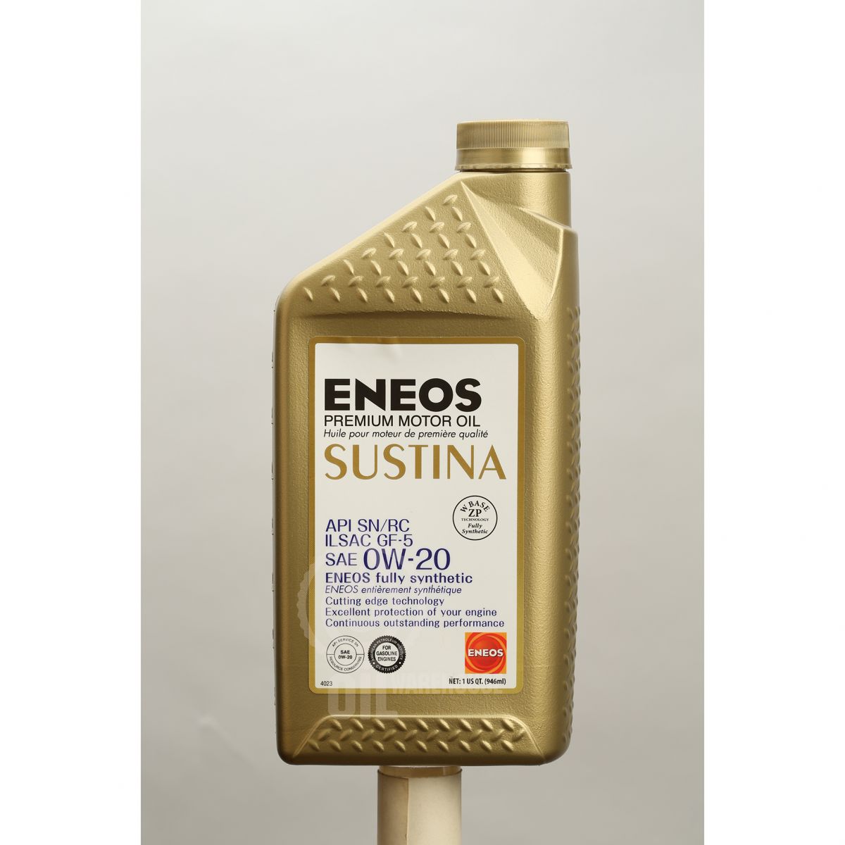美國ENEOS SUSTINA 0W-20頂級全合成機油 塑膠瓶
